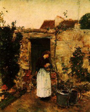 Childe Hassam The Garden Door